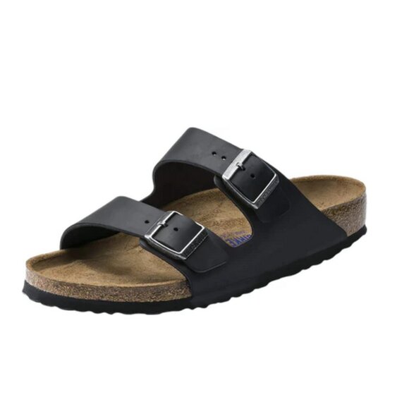 BIRKENSTOCK Arizona Soft Footbed Dual-Strap Slide Regular Fit Sandals - Picture 1 of 11
